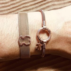 Two Genuine TOUS Rose Vermeil Bracelets